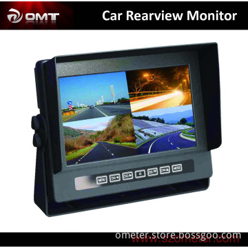 4 Video Quad Images Car / Bus Waterproof Monitor (OMT-7013MQ)